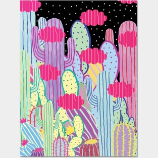 Cactus Party Posters and Art